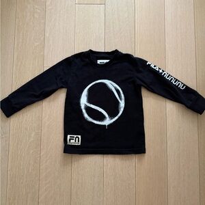 Black Kids Shirt with Graphic Design